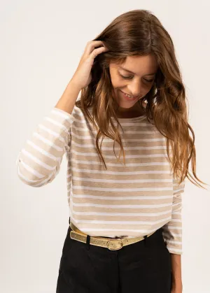 Marinire oversize Minquiers Drop - en coton lger (NATUREL/NEIGE)