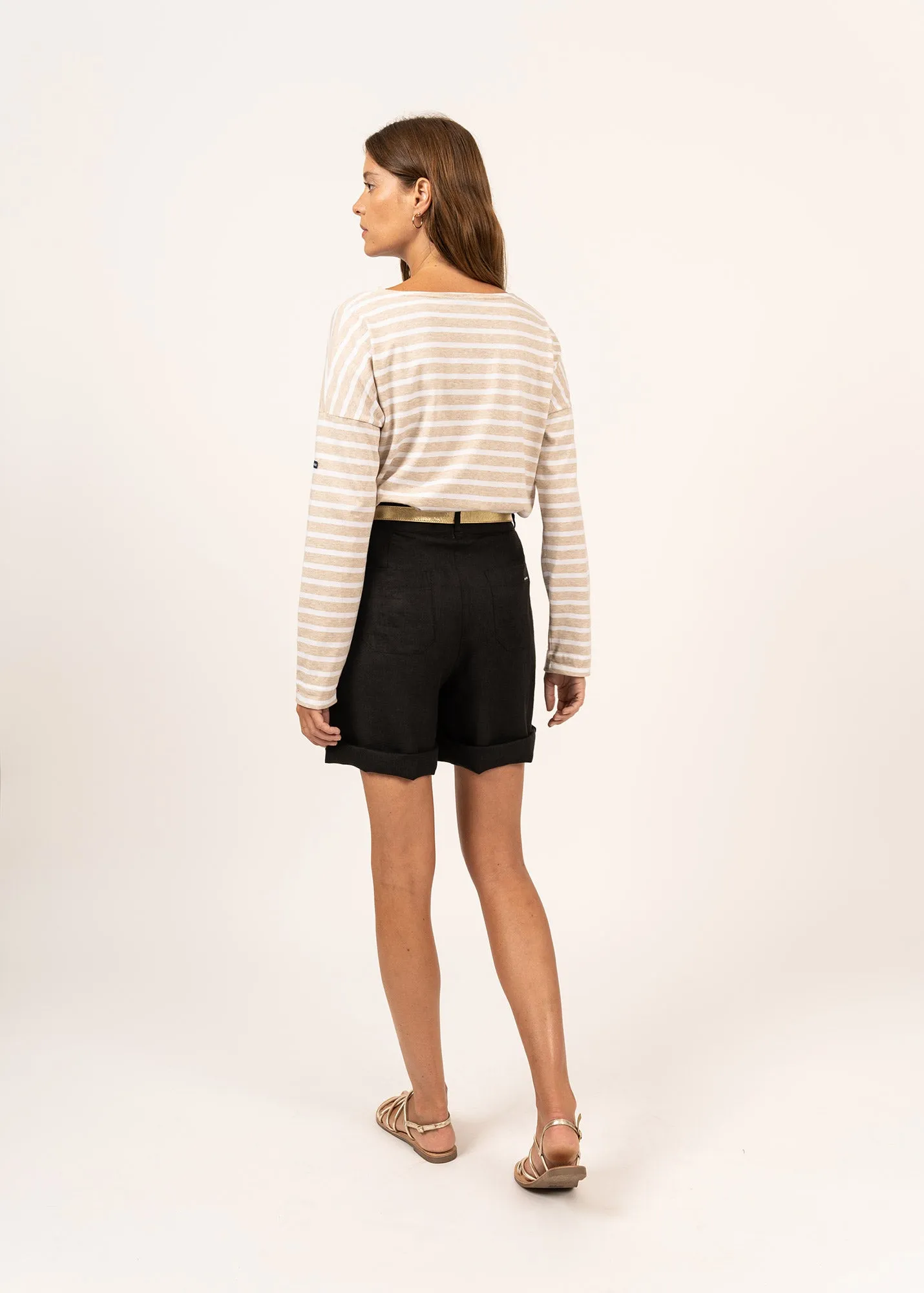 Marinire oversize Minquiers Drop - en coton lger (NATUREL/NEIGE)