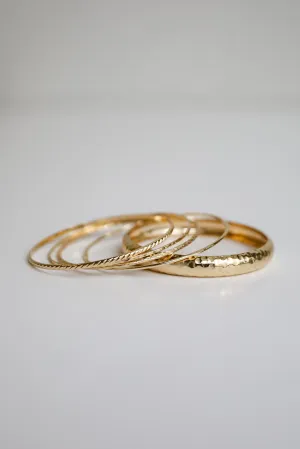 Melody Gold Bangle Set