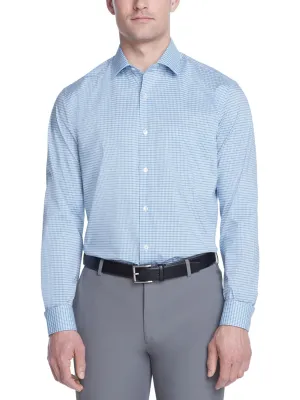 Men's Check Printed Buttons Down Shirt,Blue