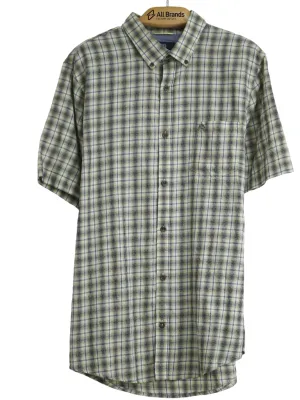 Men's Plaid Chemise,Yellow