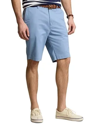 Men's Plain Chino Shorts,Blue