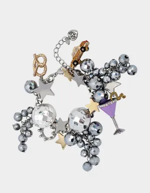MIDNIGHT MAGIC NYC FLEX BRACELET MULTI Betsey Johnson