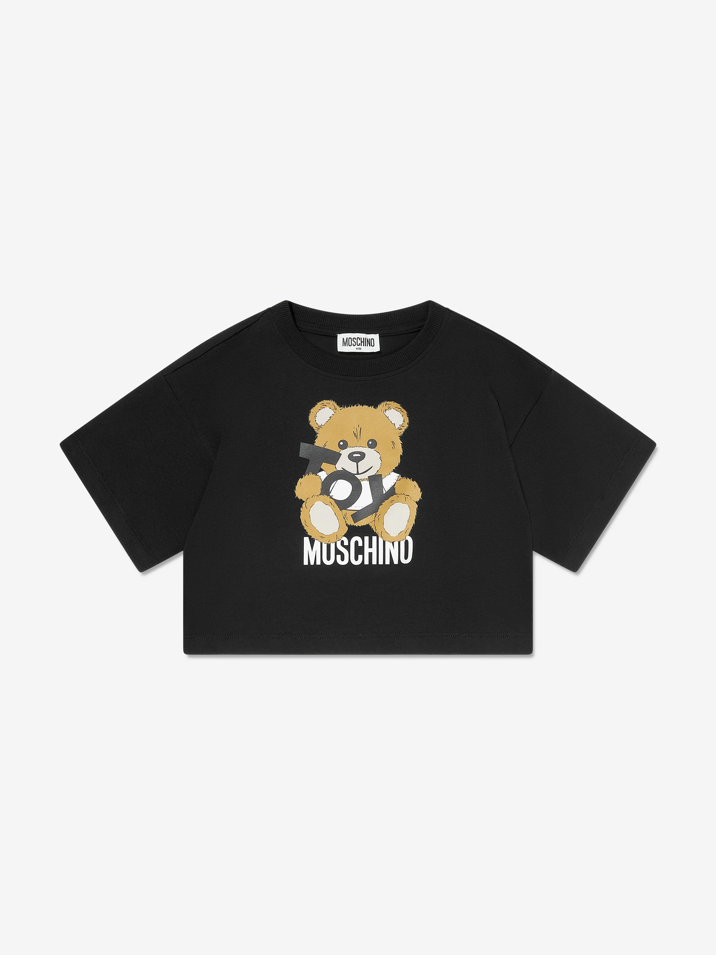 Moschino Girls Teddy Bear Short Set in Black