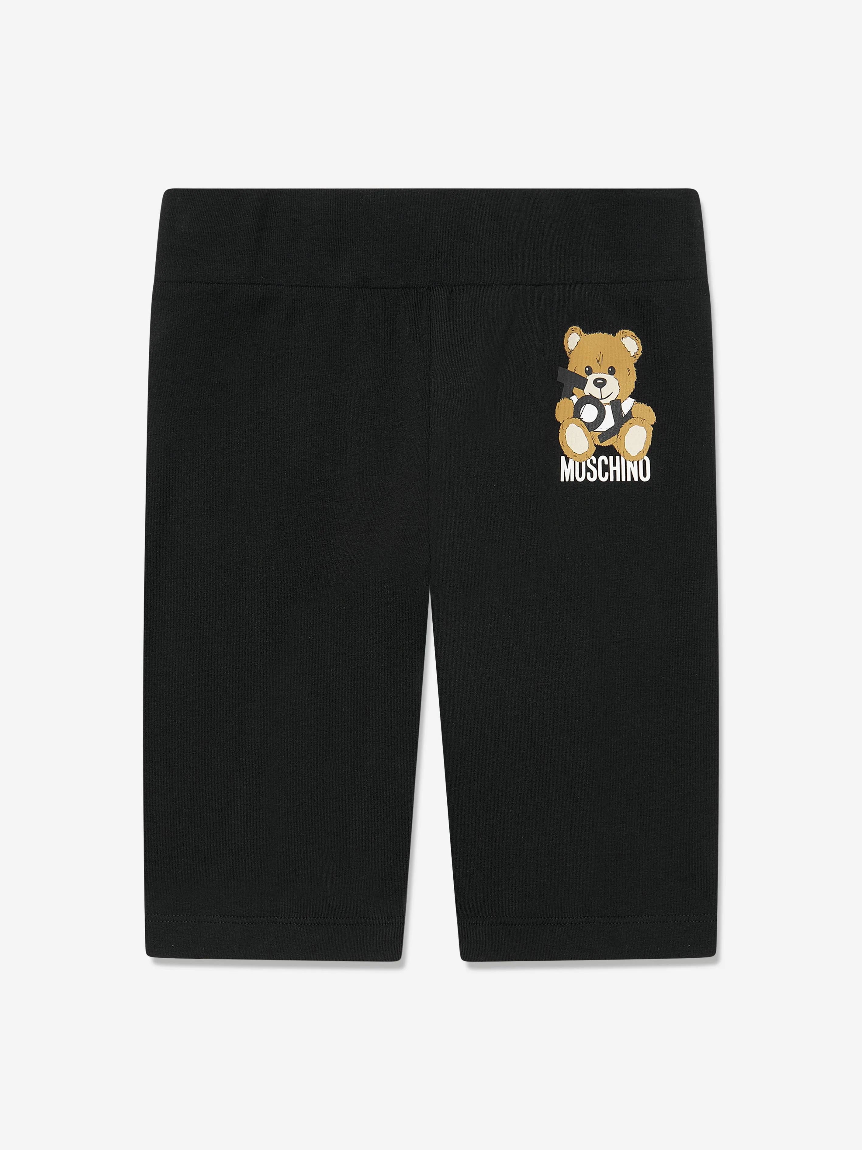 Moschino Girls Teddy Bear Short Set in Black