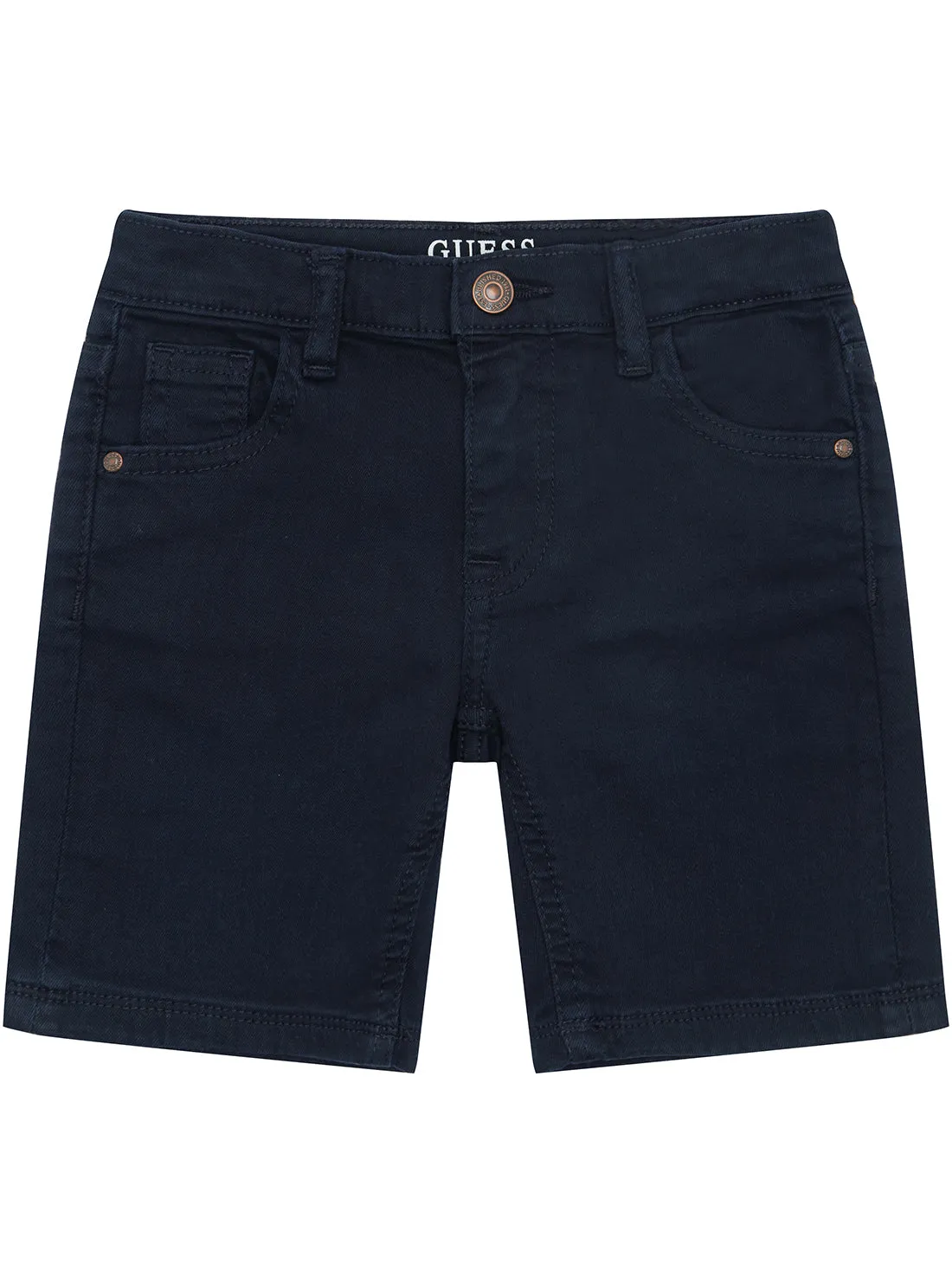 Navy Bull Denim Shorts Guess
