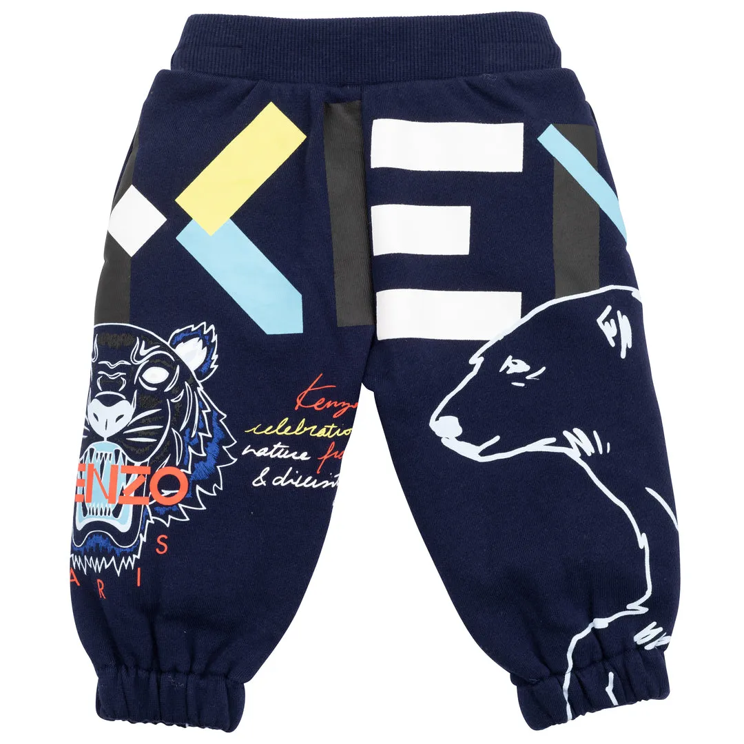 Navy Logo Joggers