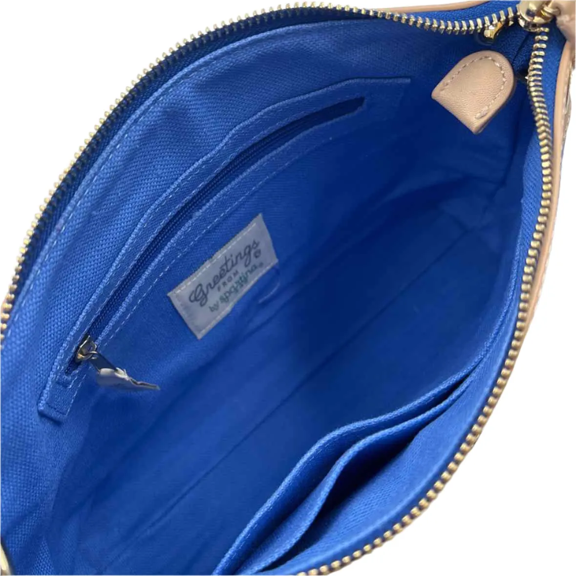 NWT SPARTINA Blue & Multi Hilton Head Island Crossbody Purse