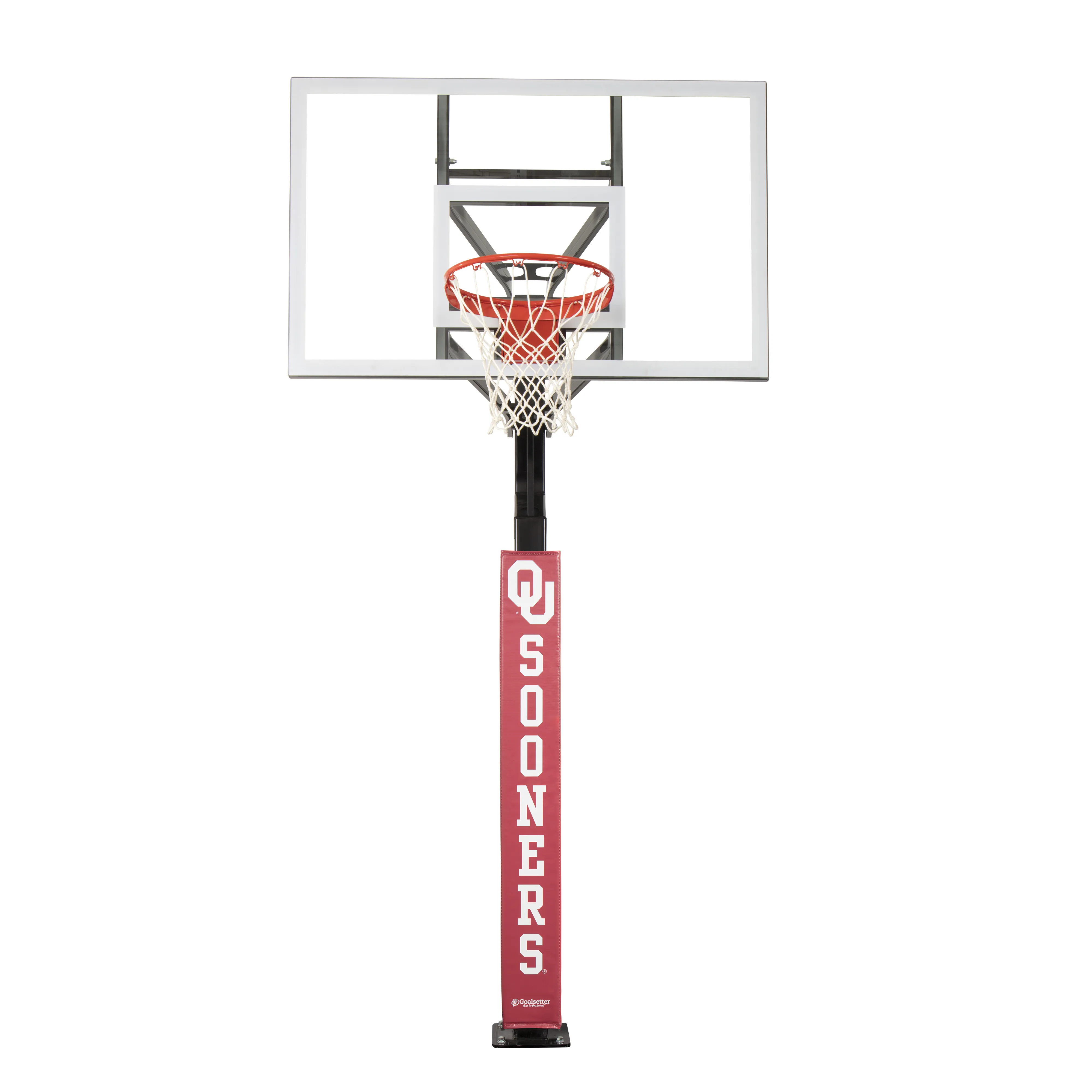 Oklahoma Sooners Basketball Pole Pad - Red Goalsetter