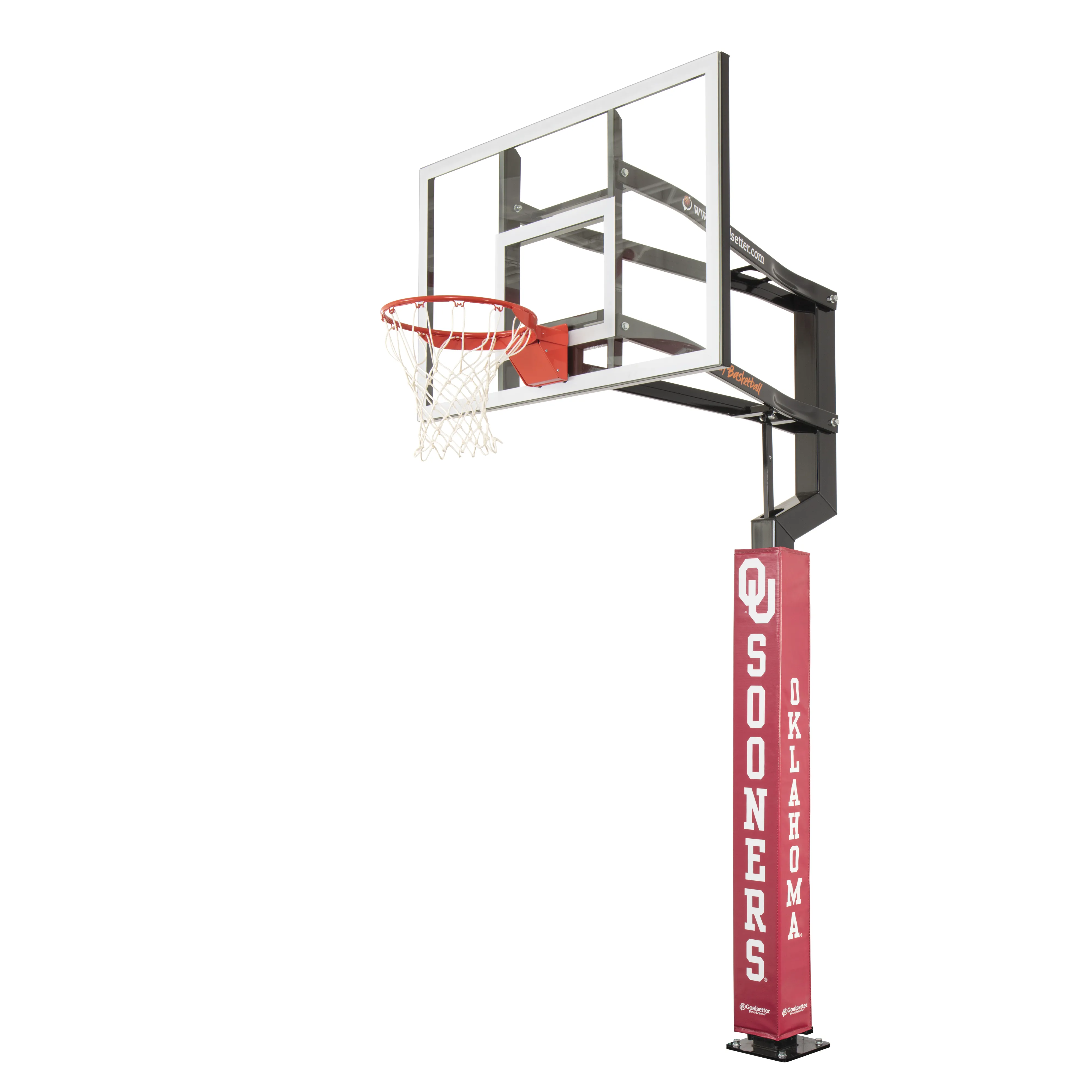 Oklahoma Sooners Basketball Pole Pad - Red Goalsetter
