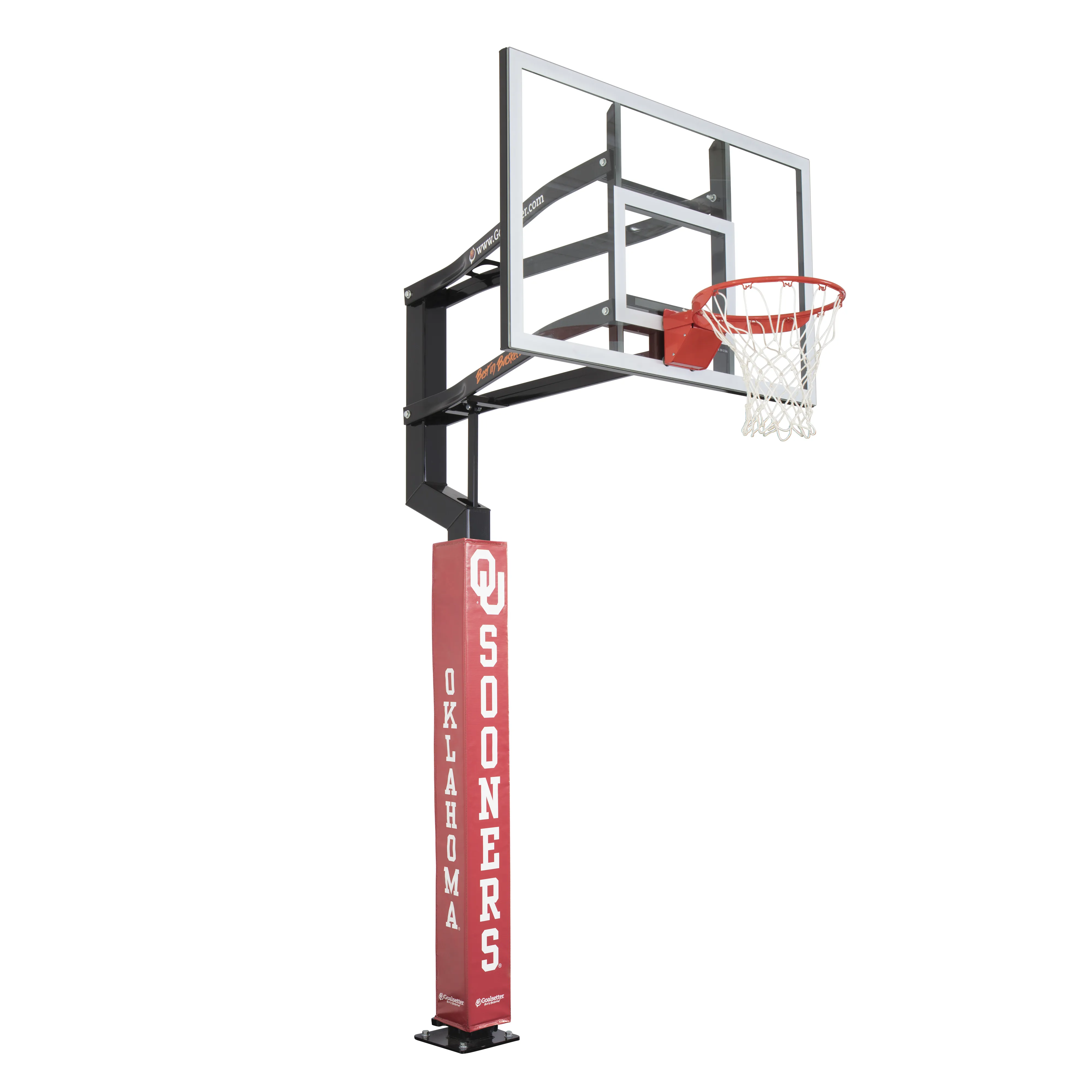 Oklahoma Sooners Basketball Pole Pad - Red Goalsetter
