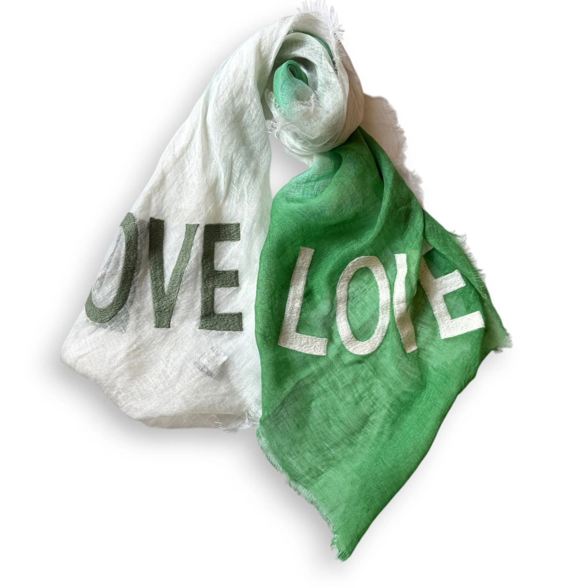 OMBRE LINEN LOVE SCARF
