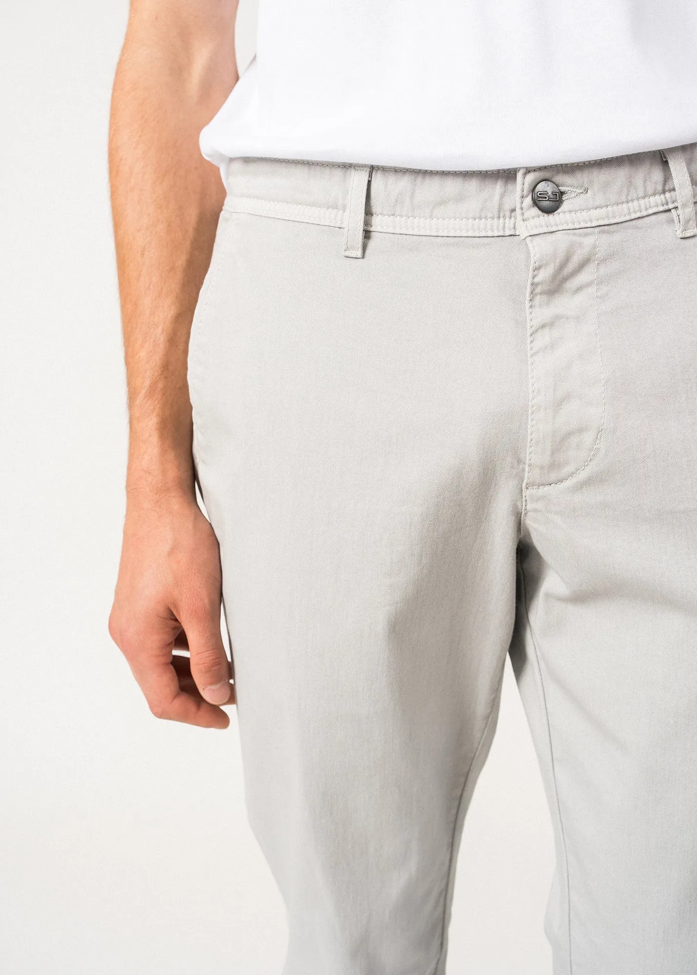Pantalon chino Voile Et - en coton (GRIS)