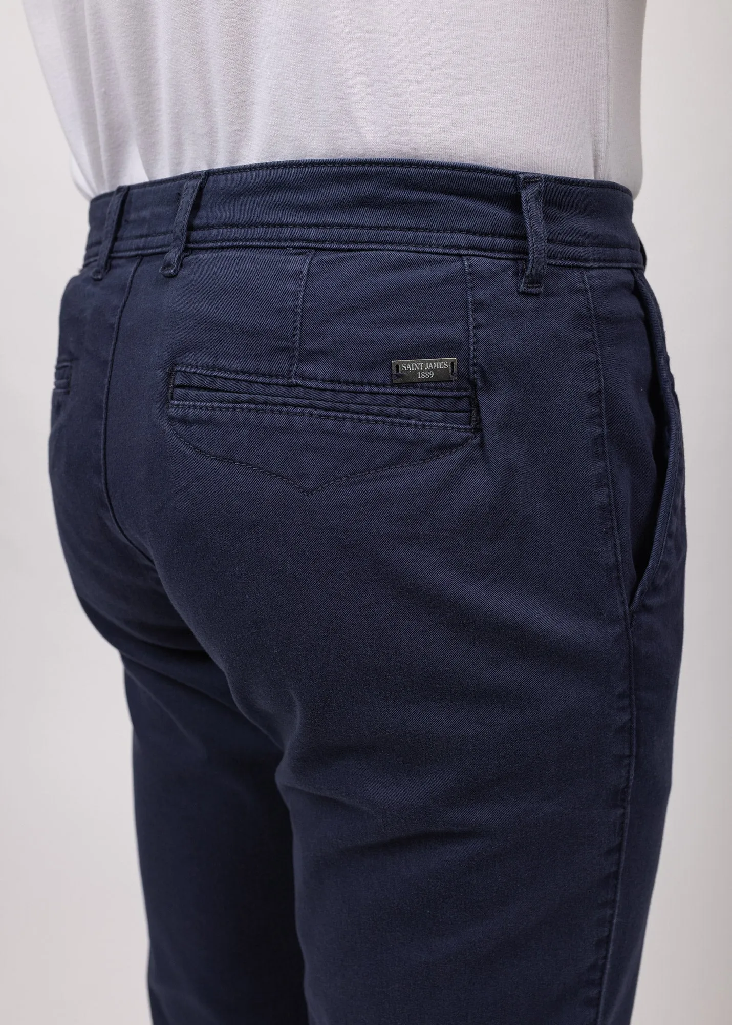 Pantalon chino Voile Et - en coton (MARINE)
