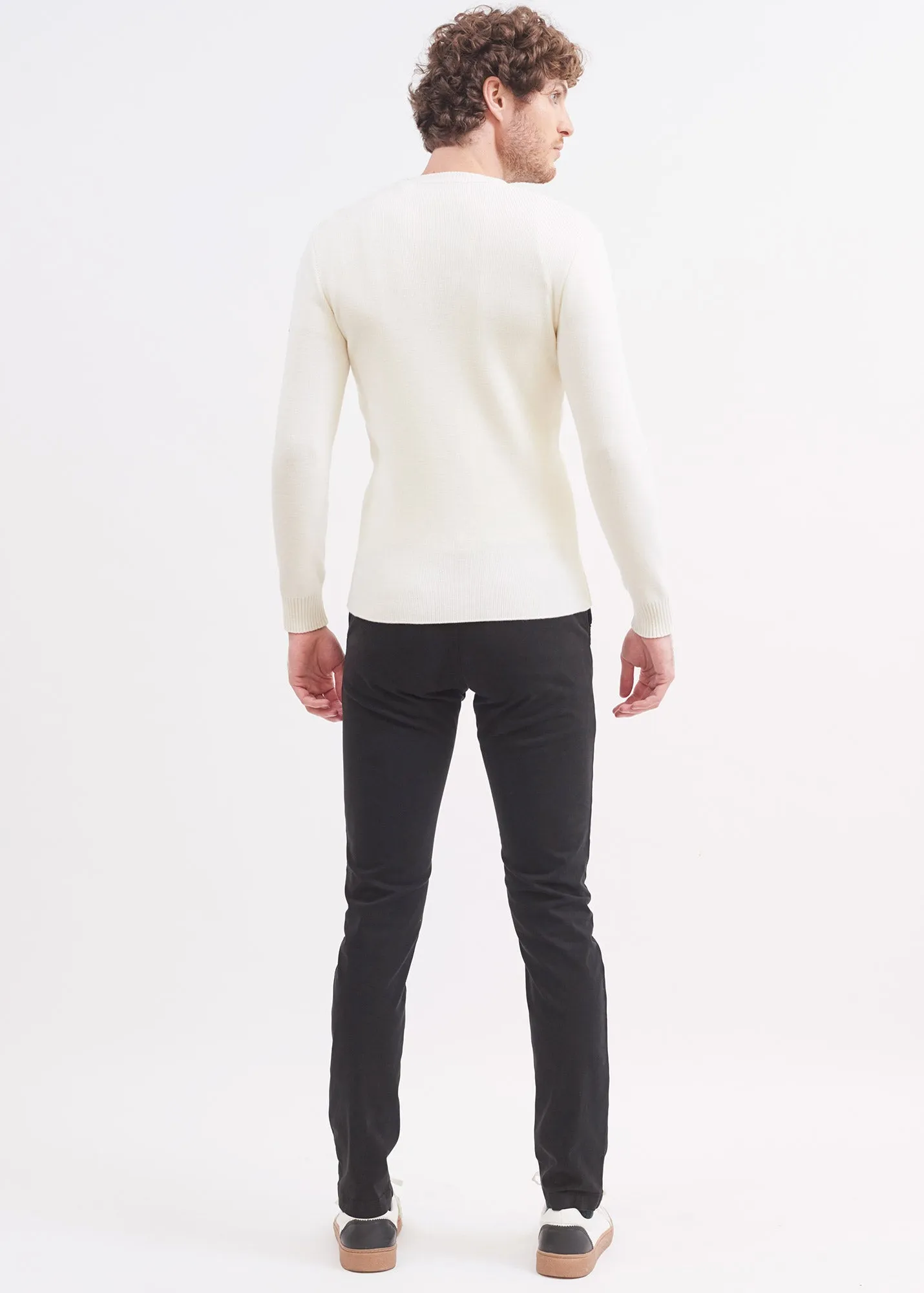 Pantalon chino Voile Hiver - en coton (NOIR)