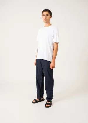 Pantalon droit Sinclair - en toile (MARINE)