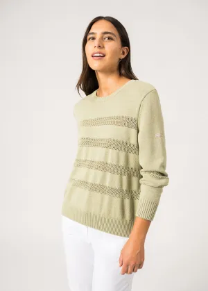 Pull ajour Monaco - en coton (AMANDIER)