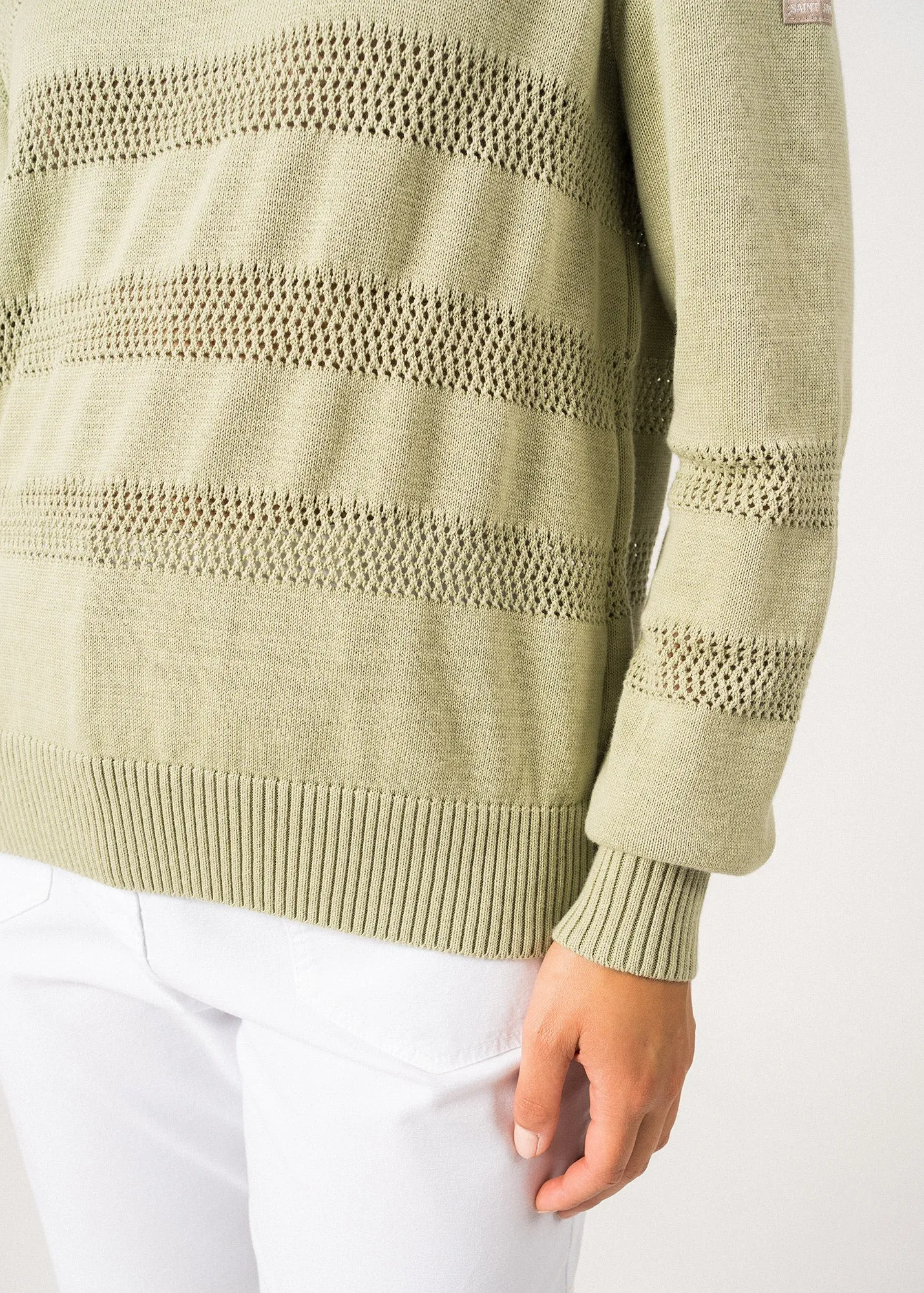 Pull ajour Monaco - en coton (AMANDIER)