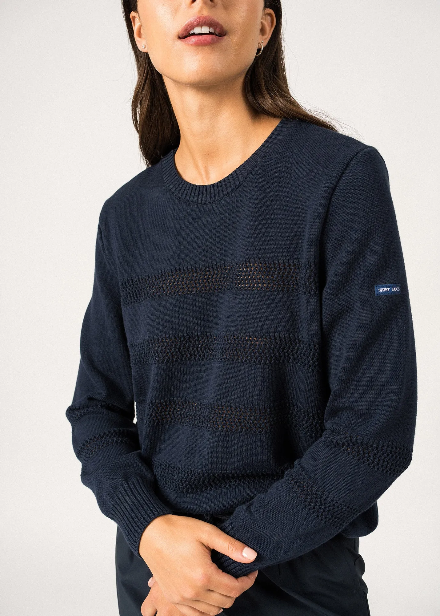 Pull ajour Monaco - en coton (MARINE)