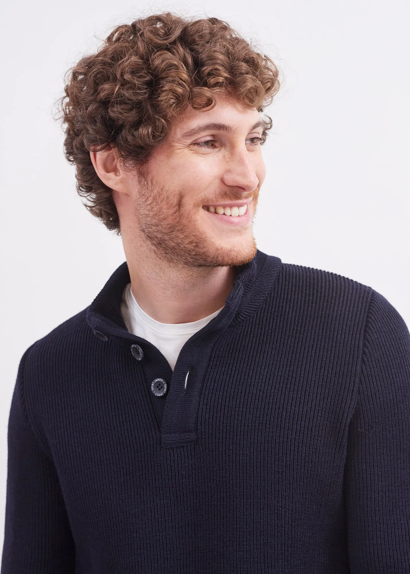 Pull Bourboule - en laine (NAVY)