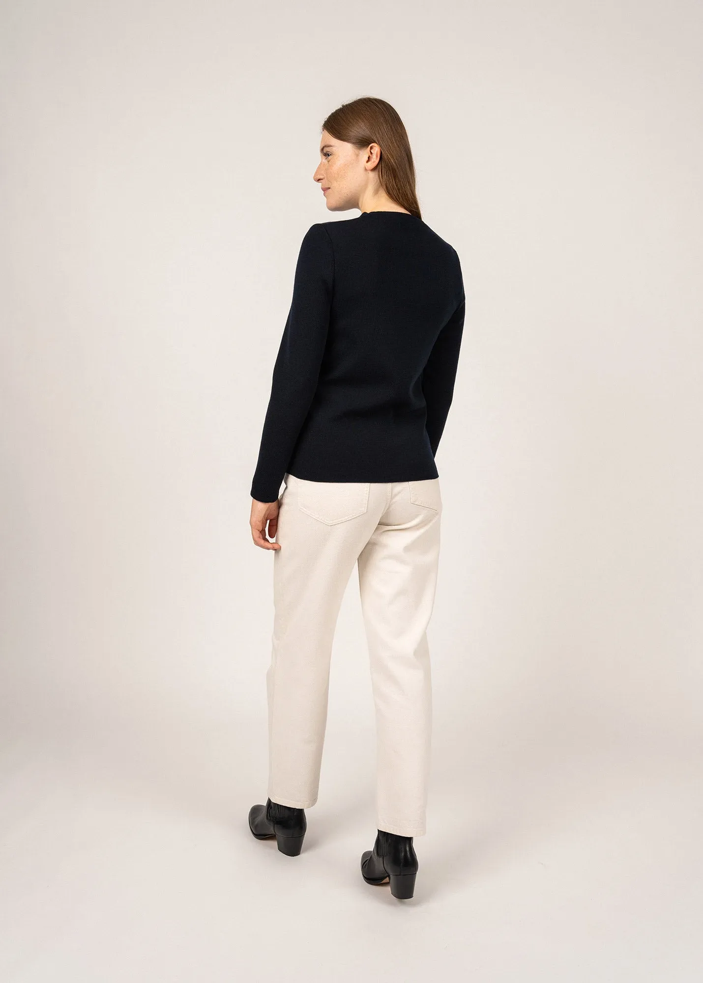 Pull Brhat - en laine (NAVY)