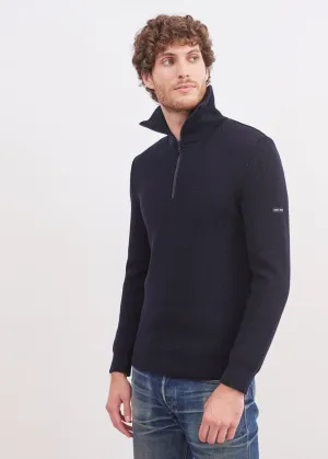 Pull camionneur Cotentin - en laine (NAVY)