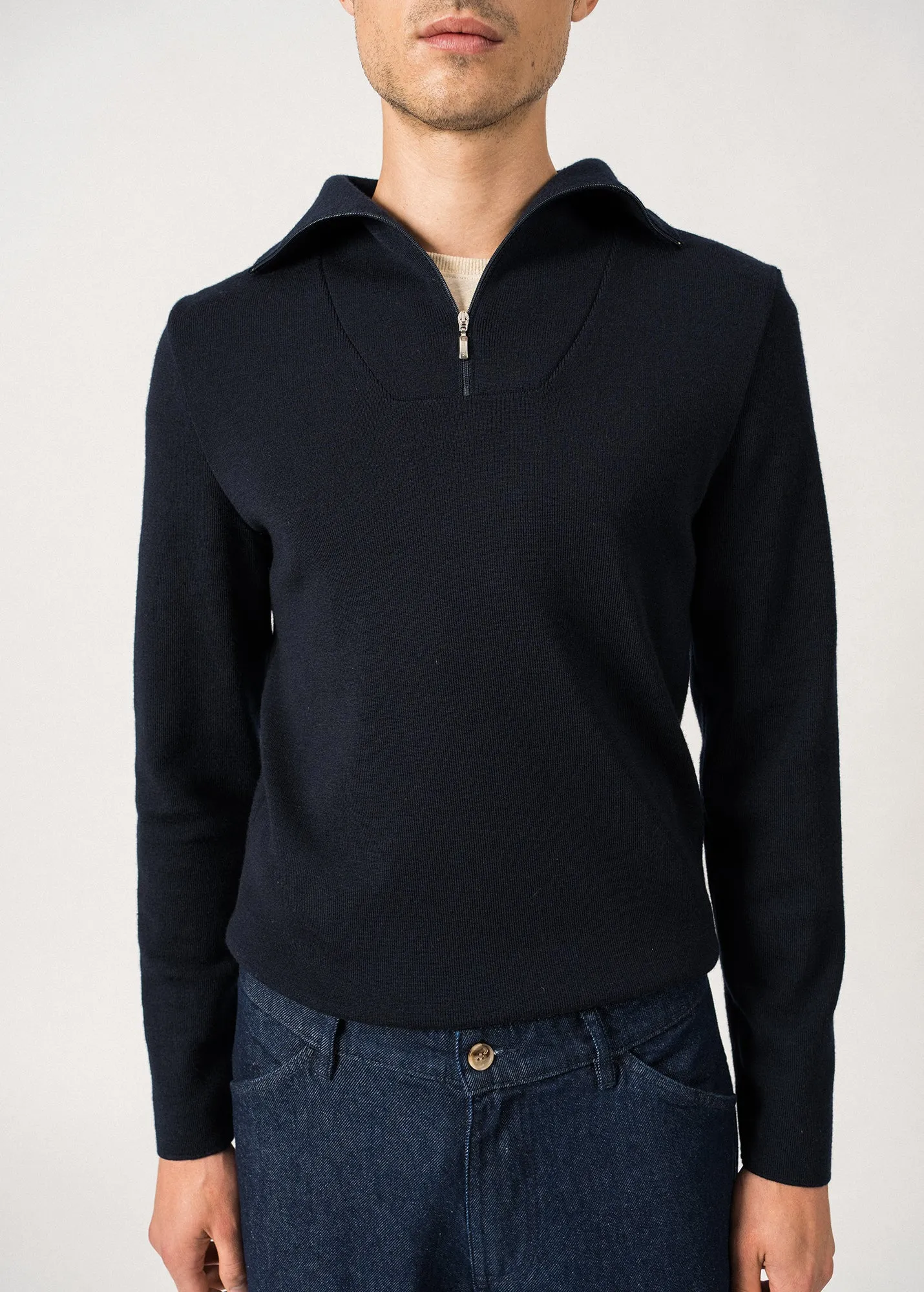 Pull camionneur Passerelle - en laine (NAVY)