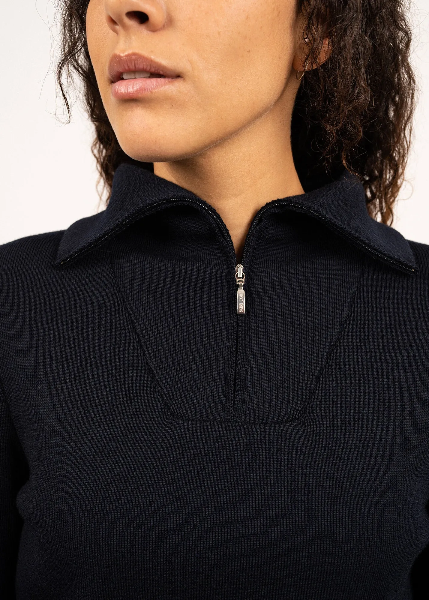 Pull  col camionneur Passerelle - en laine (NAVY)