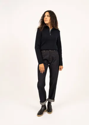 Pull  col camionneur Passerelle - en laine (NAVY)