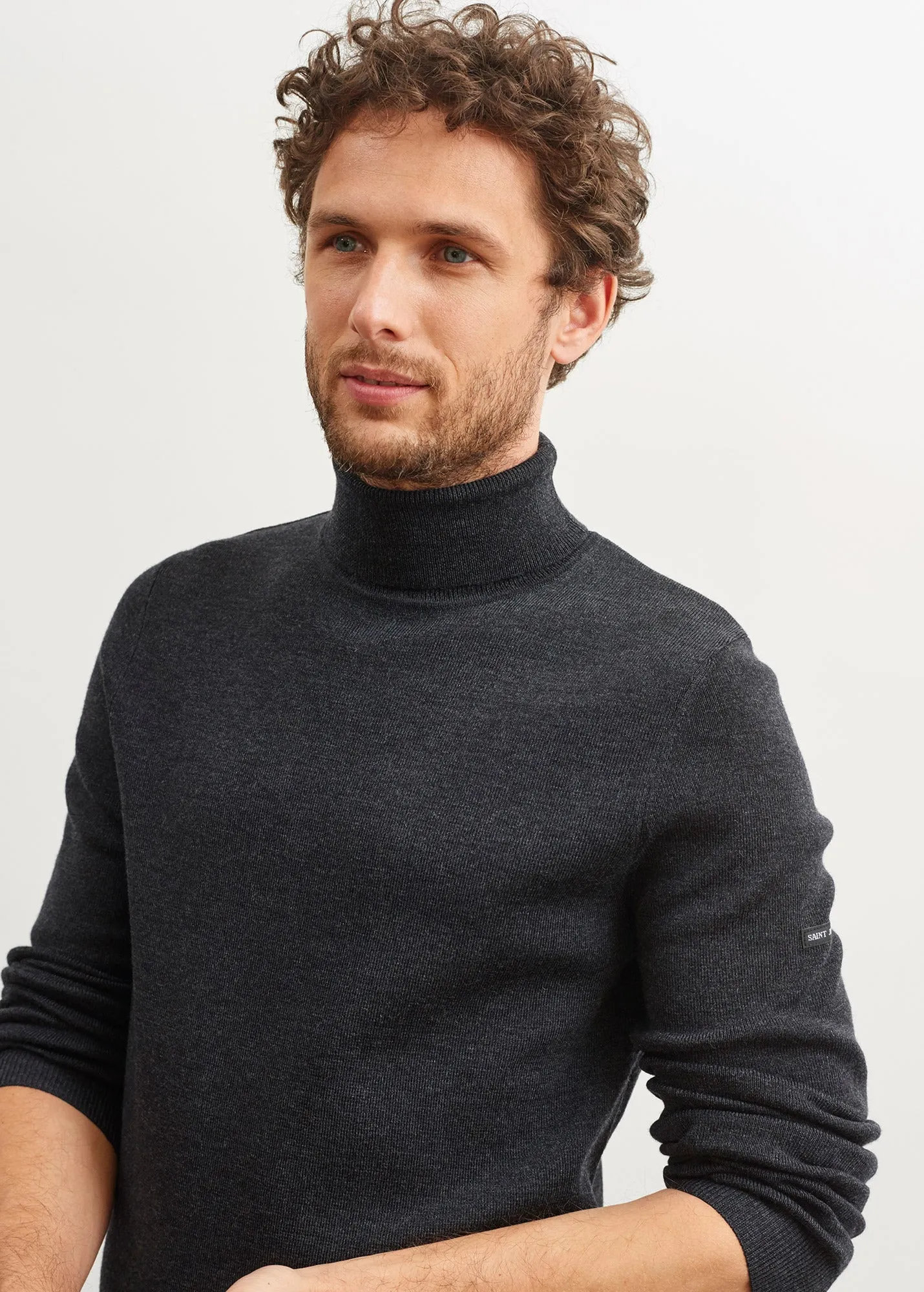 Pull col roul Lery - en laine douce (ANTHRACITE)