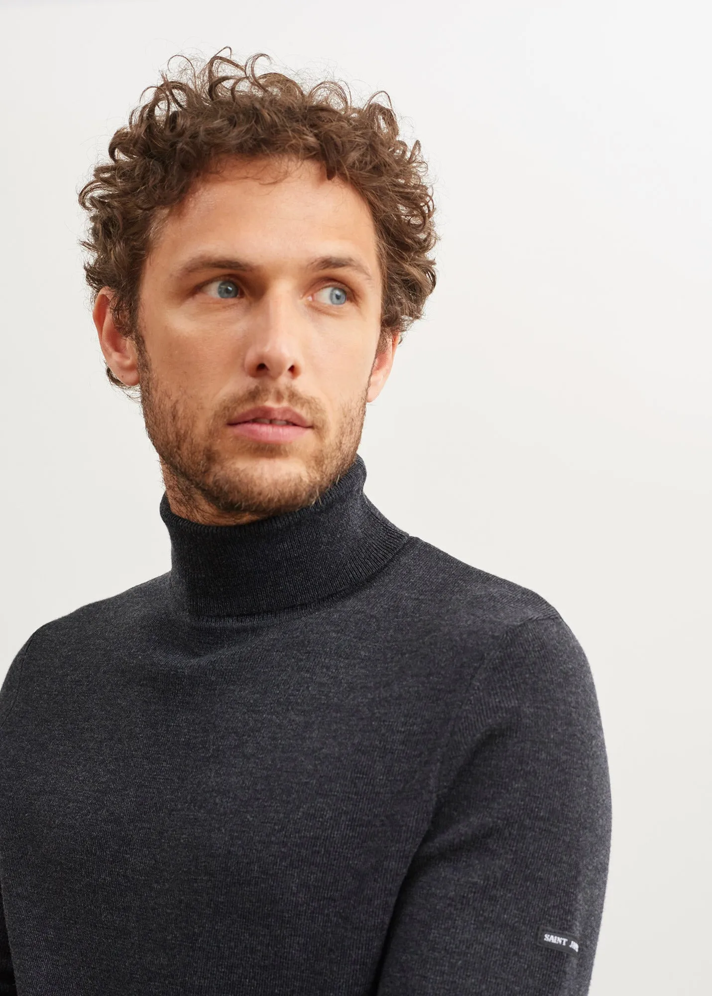 Pull col roul Lery - en laine douce (ANTHRACITE)