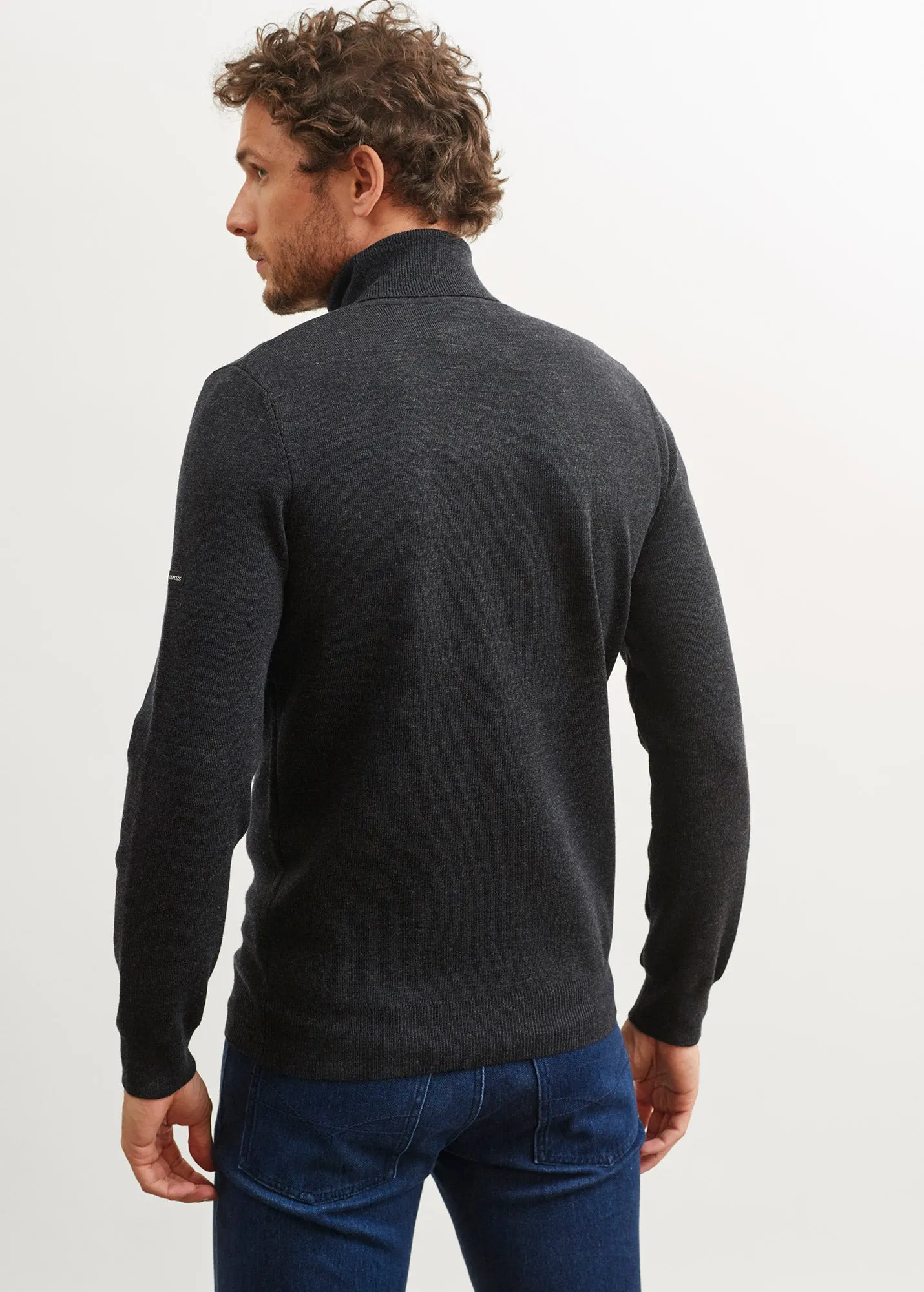 Pull col roul Lery - en laine douce (ANTHRACITE)
