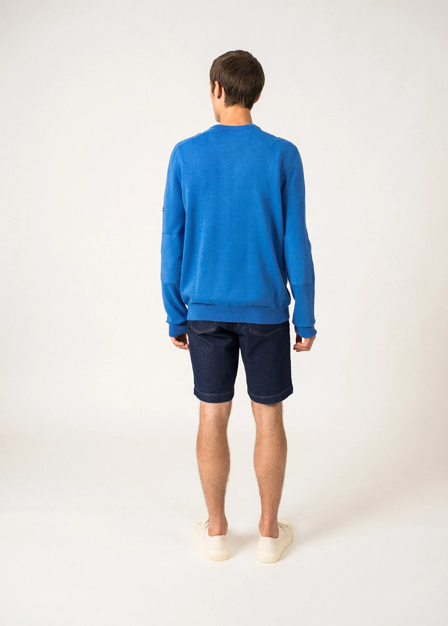 Pull en coton Trevise -  coudires (MER)