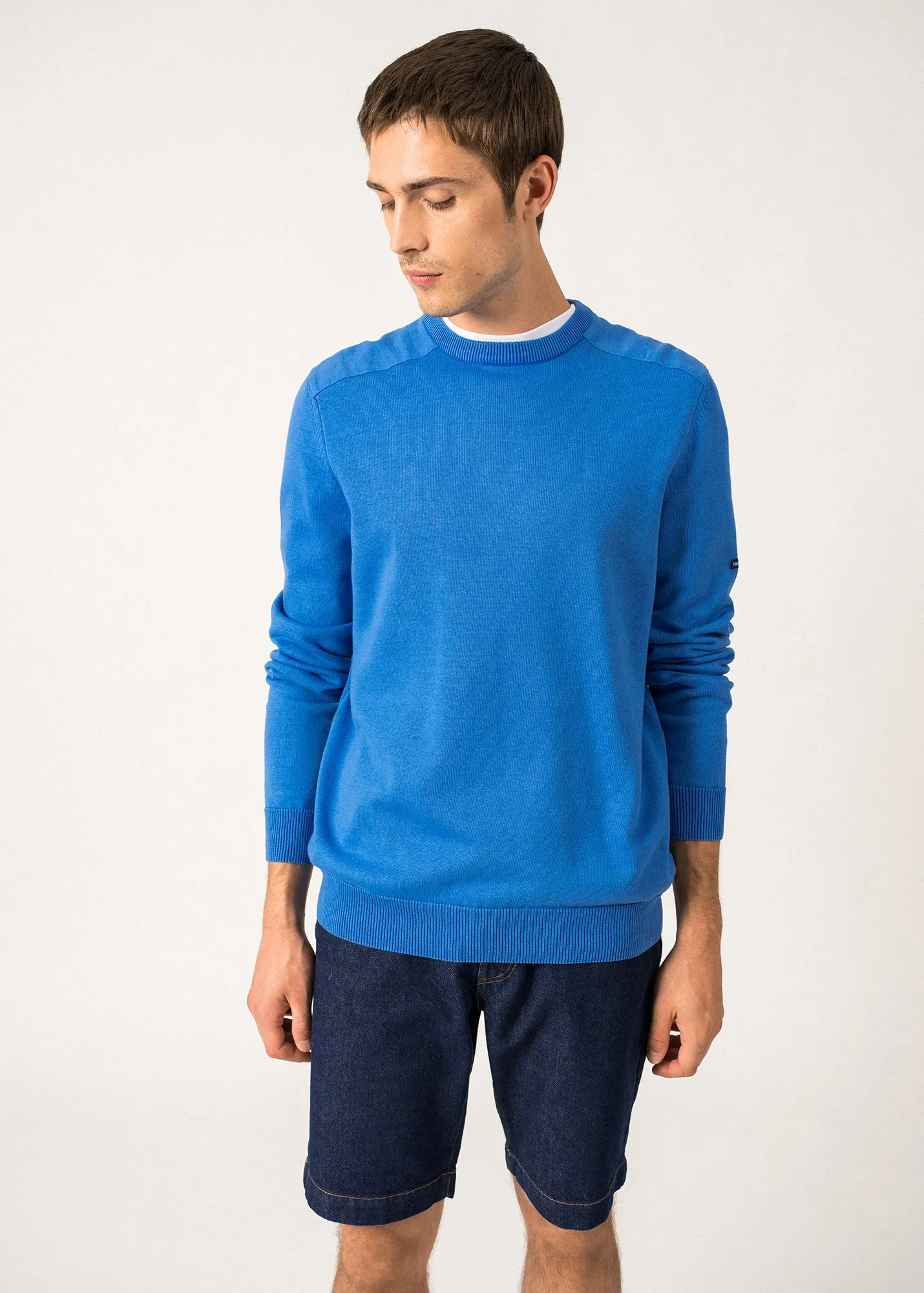 Pull en coton Trevise -  coudires (MER)