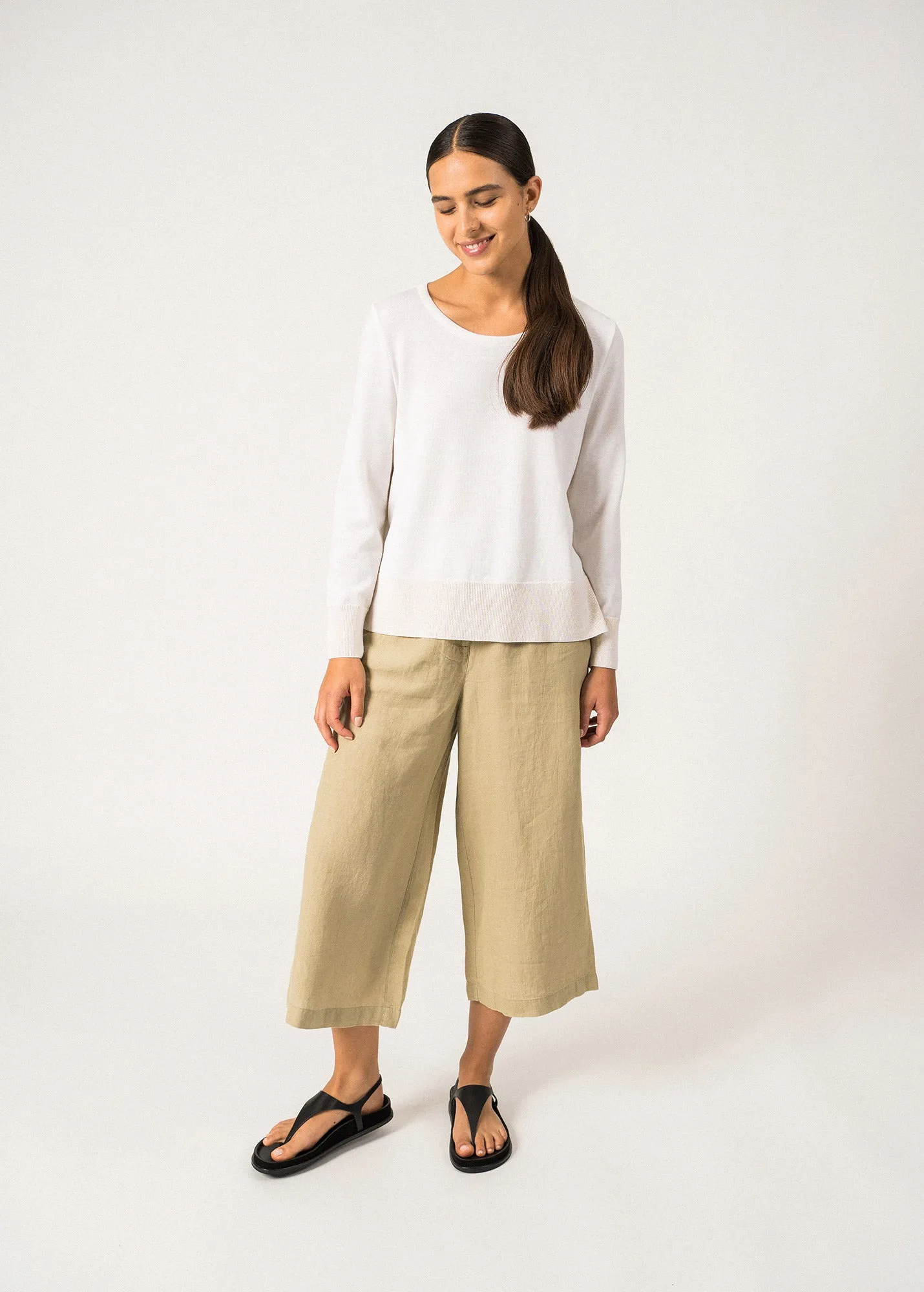 Pull fin Svignac - en laine (ECUME/CHAMPAGNE)