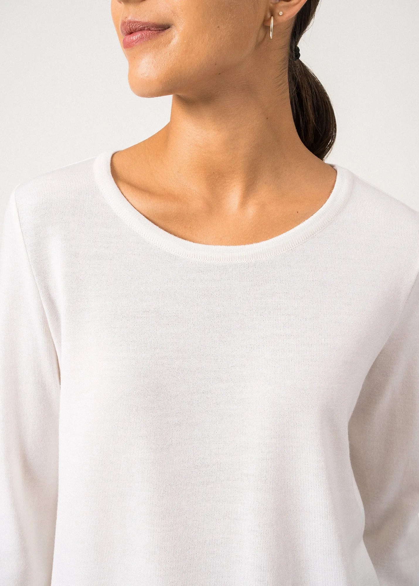 Pull fin Svignac - en laine (ECUME/CHAMPAGNE)
