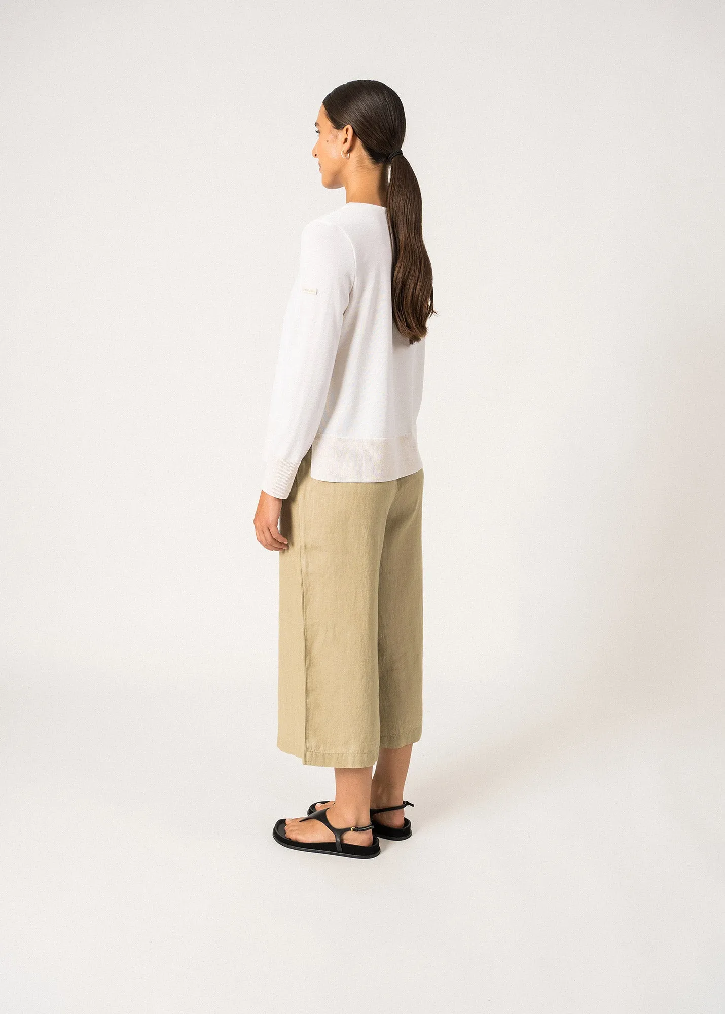 Pull fin Svignac - en laine (ECUME/CHAMPAGNE)