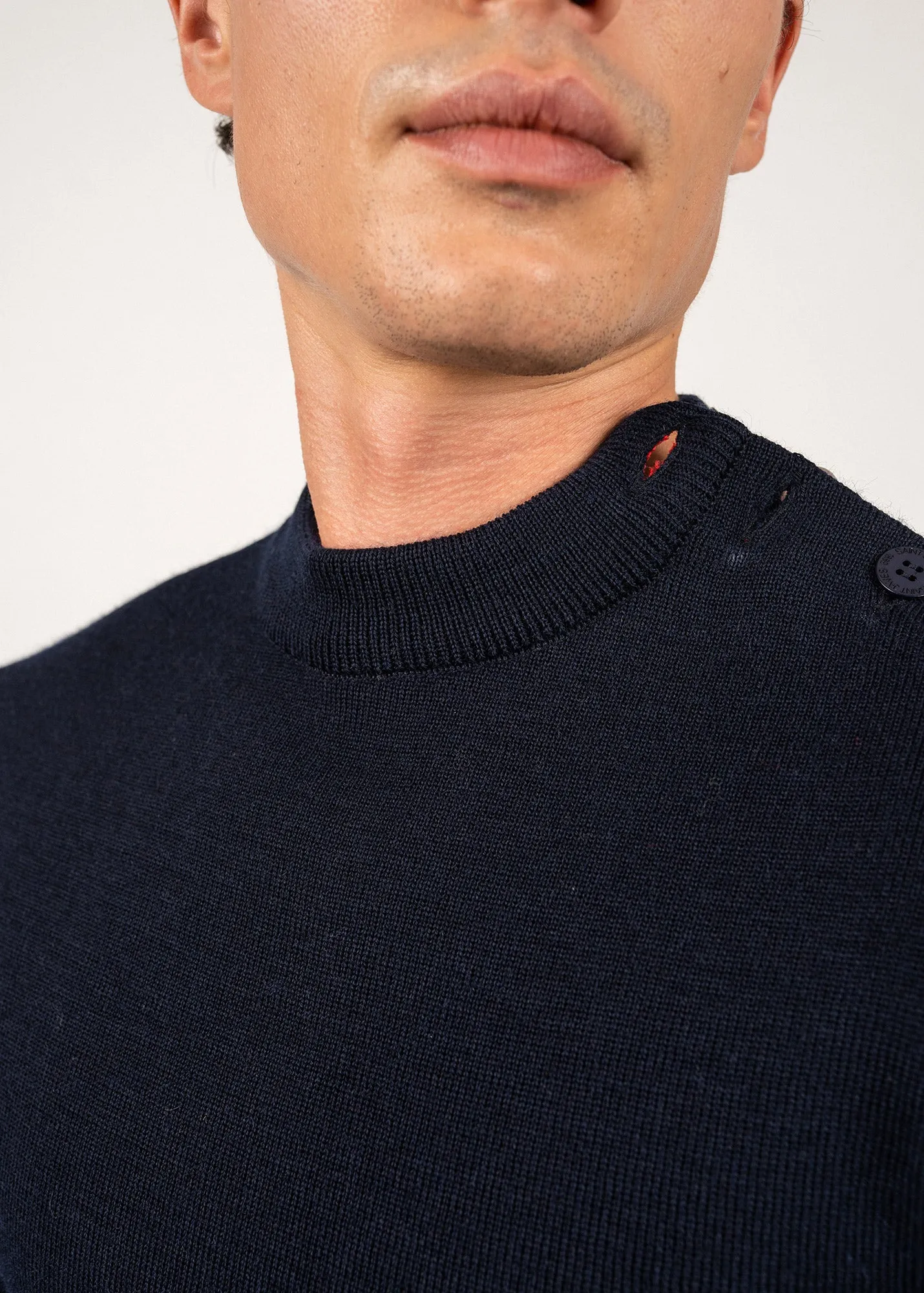 Pull iconique Matelot  coudires - SAINT JAMES x Comdie Franaise (MARINE)