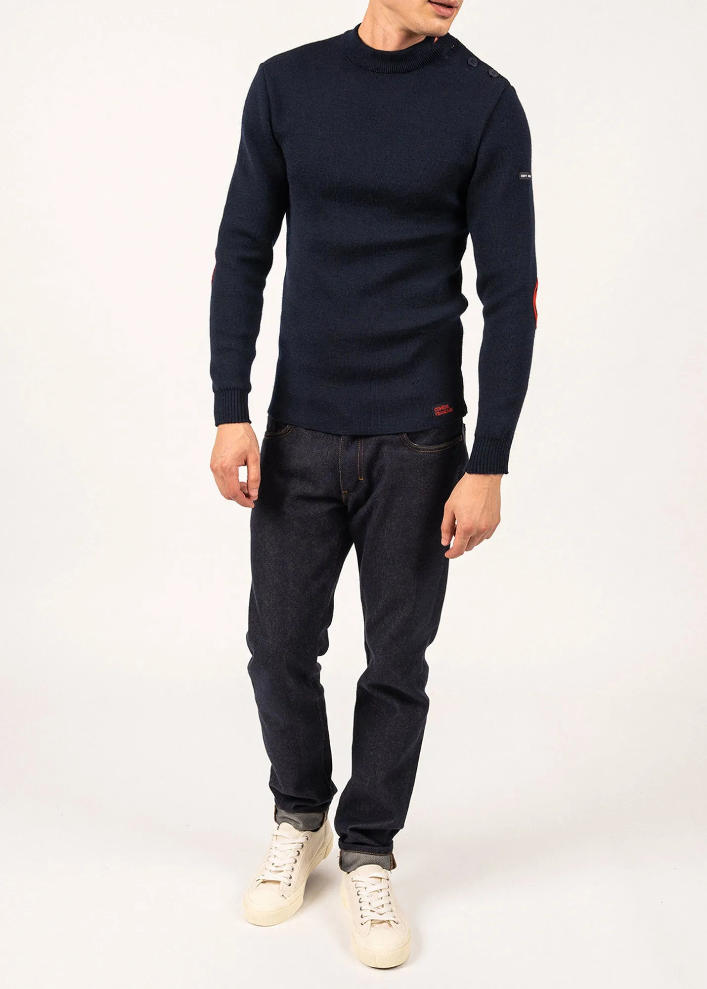 Pull iconique Matelot  coudires - SAINT JAMES x Comdie Franaise (MARINE)