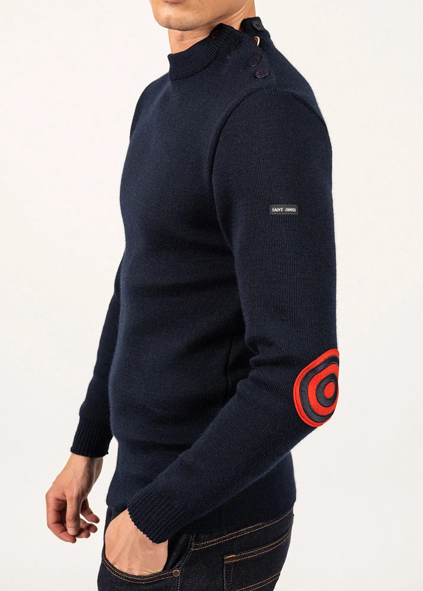Pull iconique Matelot  coudires - SAINT JAMES x Comdie Franaise (MARINE)