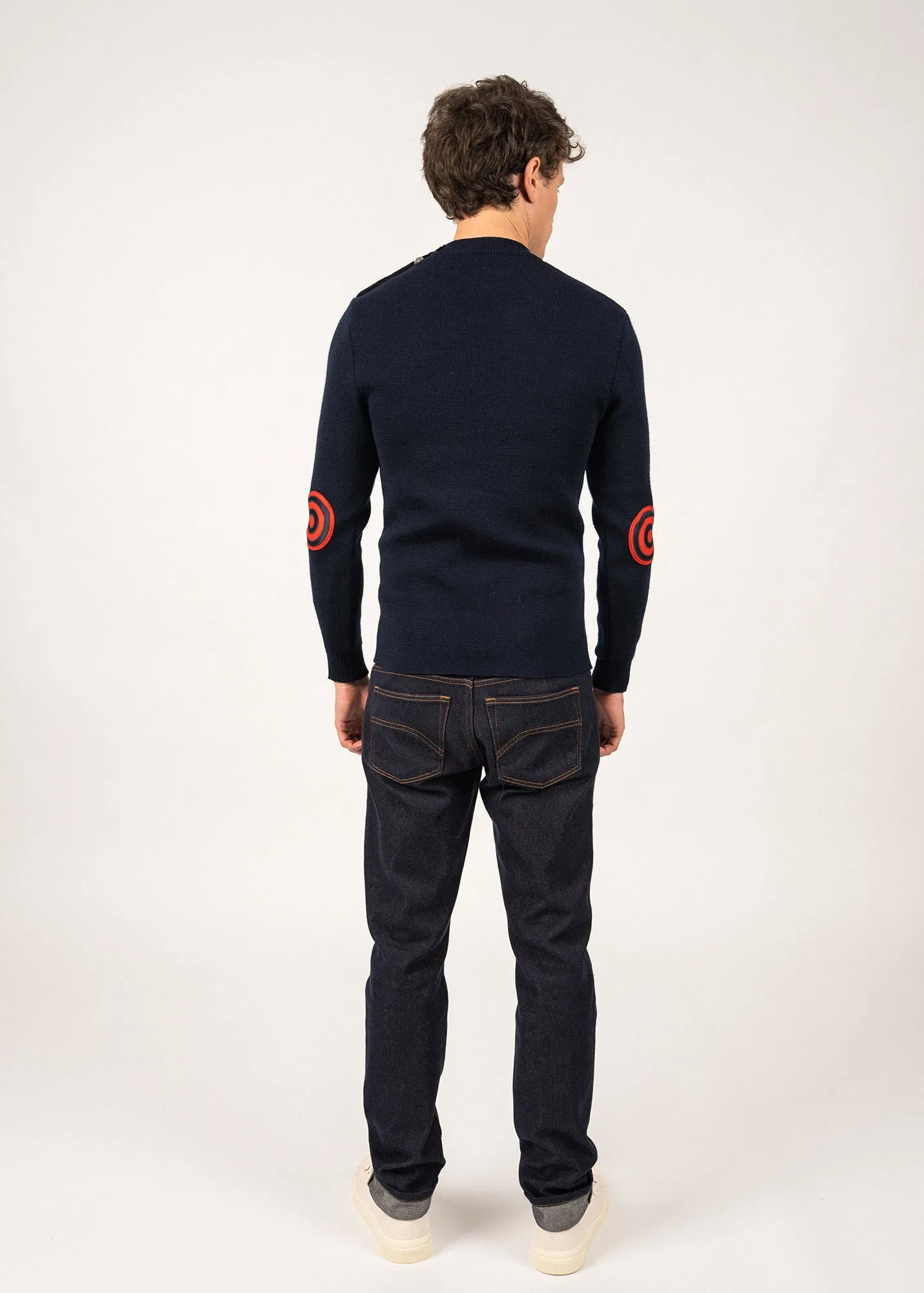 Pull iconique Matelot  coudires - SAINT JAMES x Comdie Franaise (MARINE)