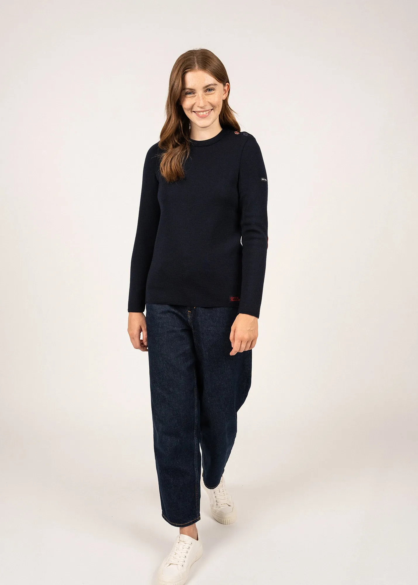 Pull marin Brganon  coudires - SAINT JAMES x Comdie Franaise (NAVY)