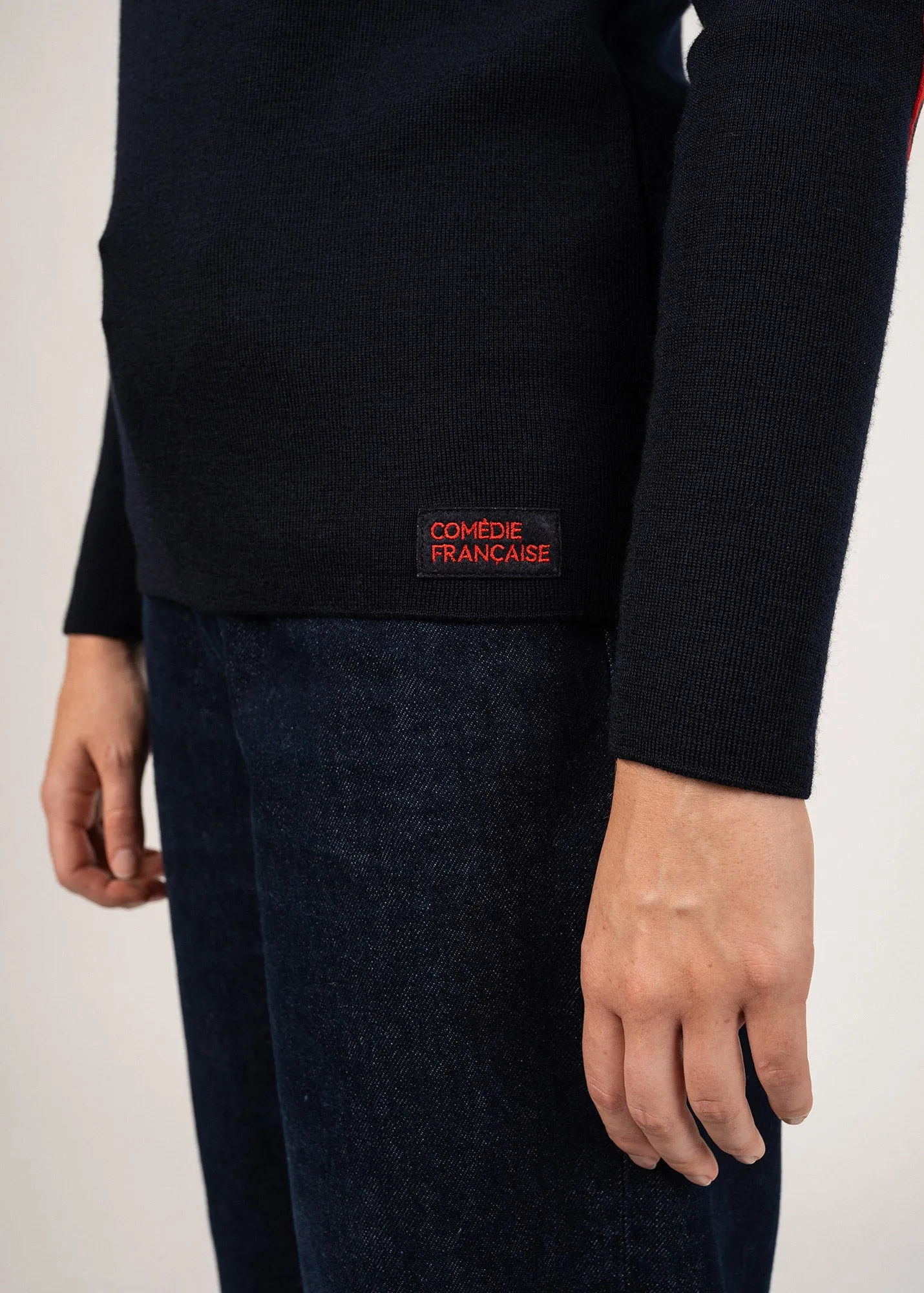 Pull marin Brganon  coudires - SAINT JAMES x Comdie Franaise (NAVY)