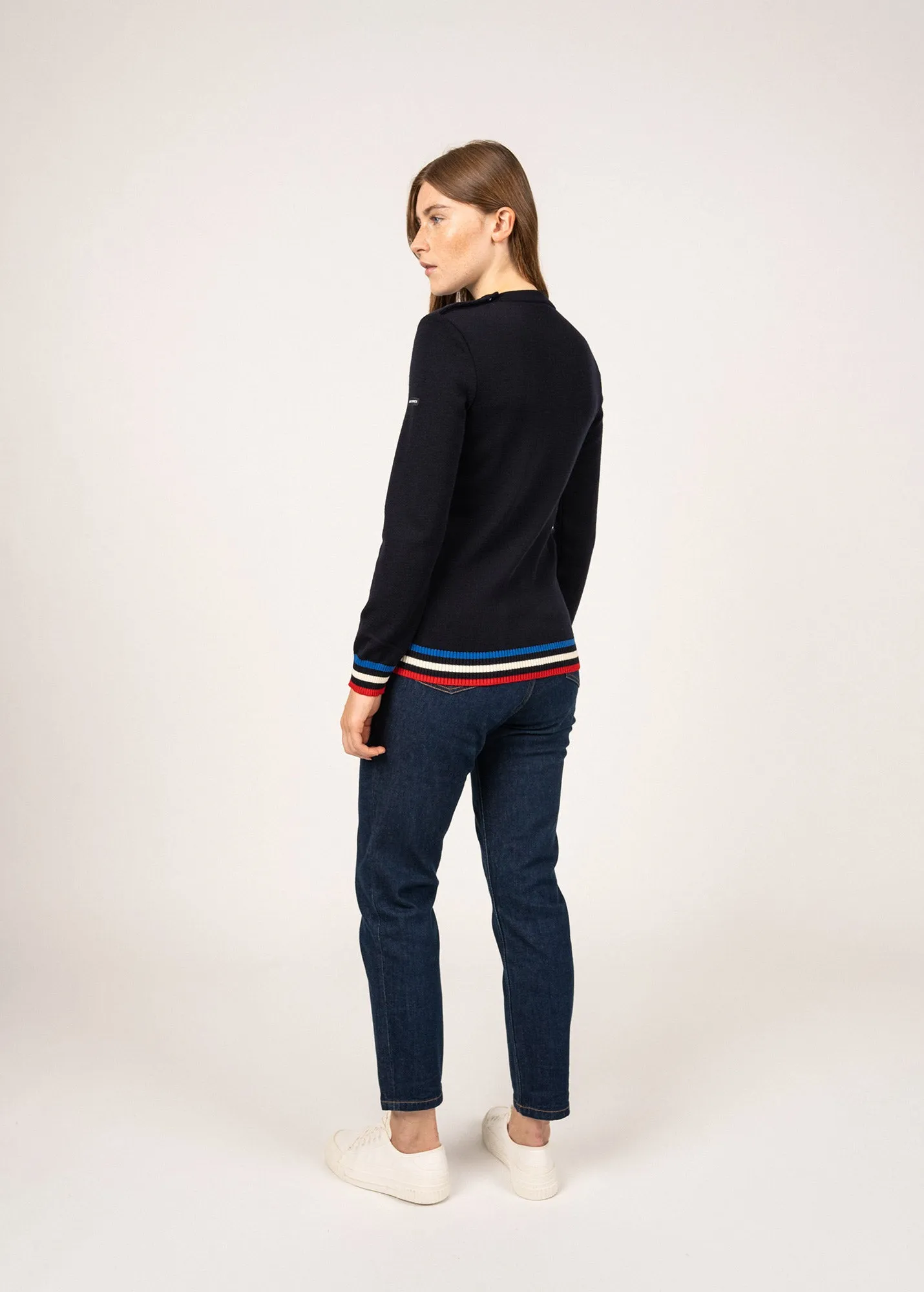 Pull marin Brganon - SAINT JAMES x Elyse (NAVY)