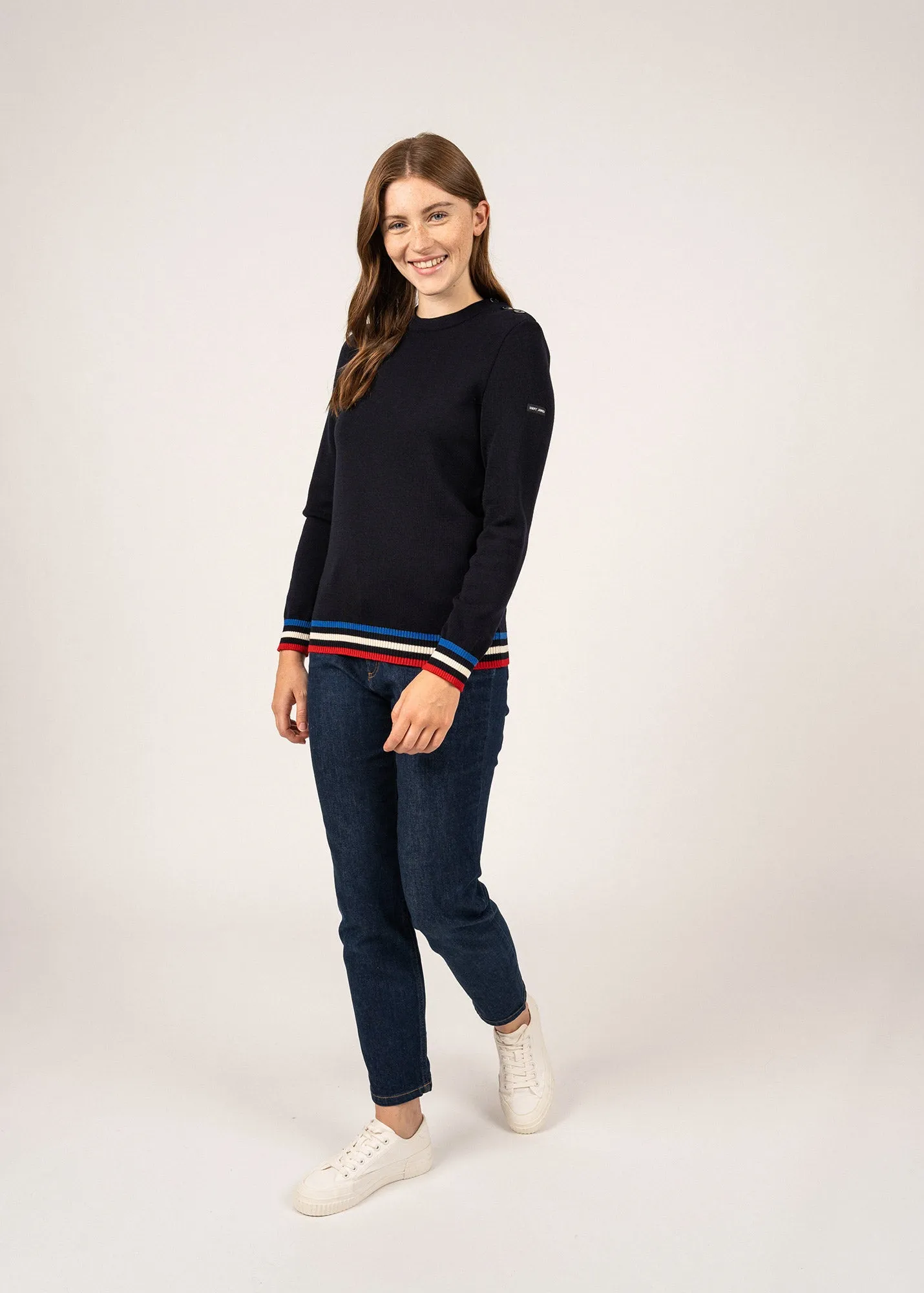 Pull marin Brganon - SAINT JAMES x Elyse (NAVY)