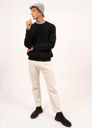 Pull marin Locronan - en laine (NOIR)
