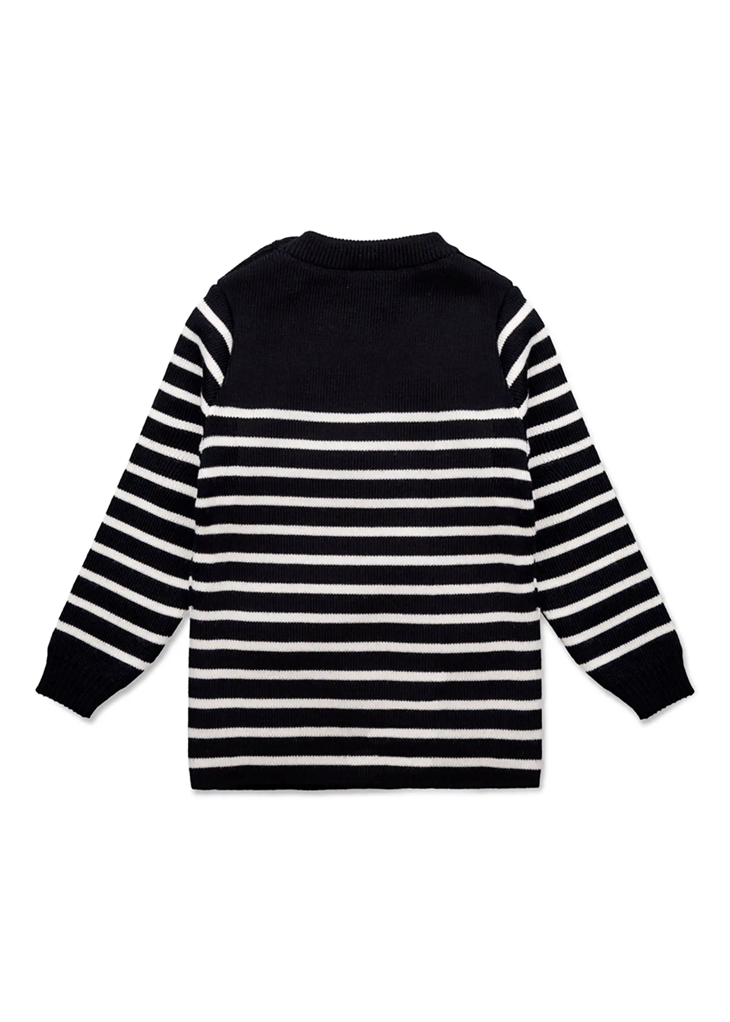 Pull marin ray bb Moussaillon - en laine mlange (NAVY/ECUME)