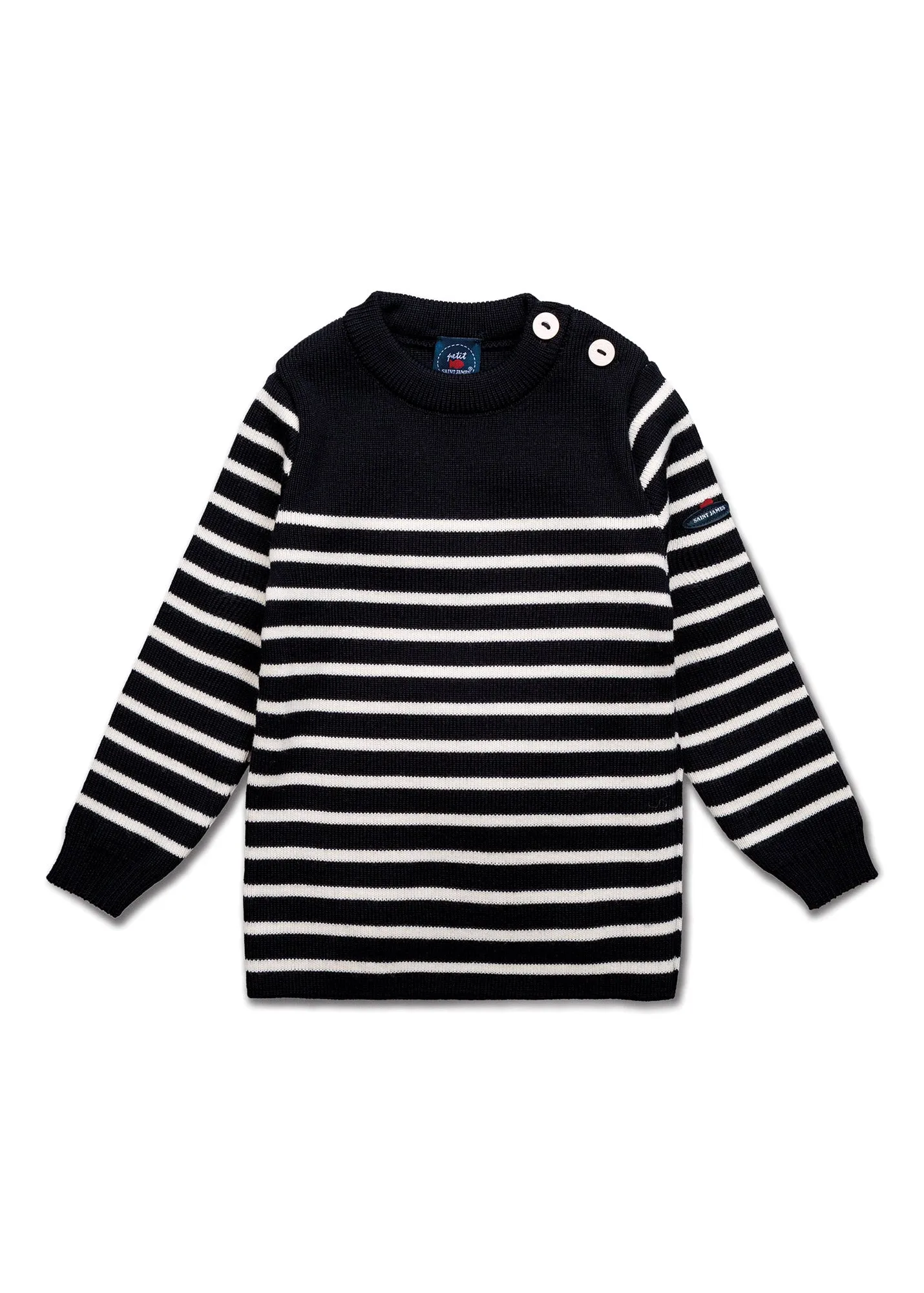 Pull marin ray bb Moussaillon - en laine mlange (NAVY/ECUME)