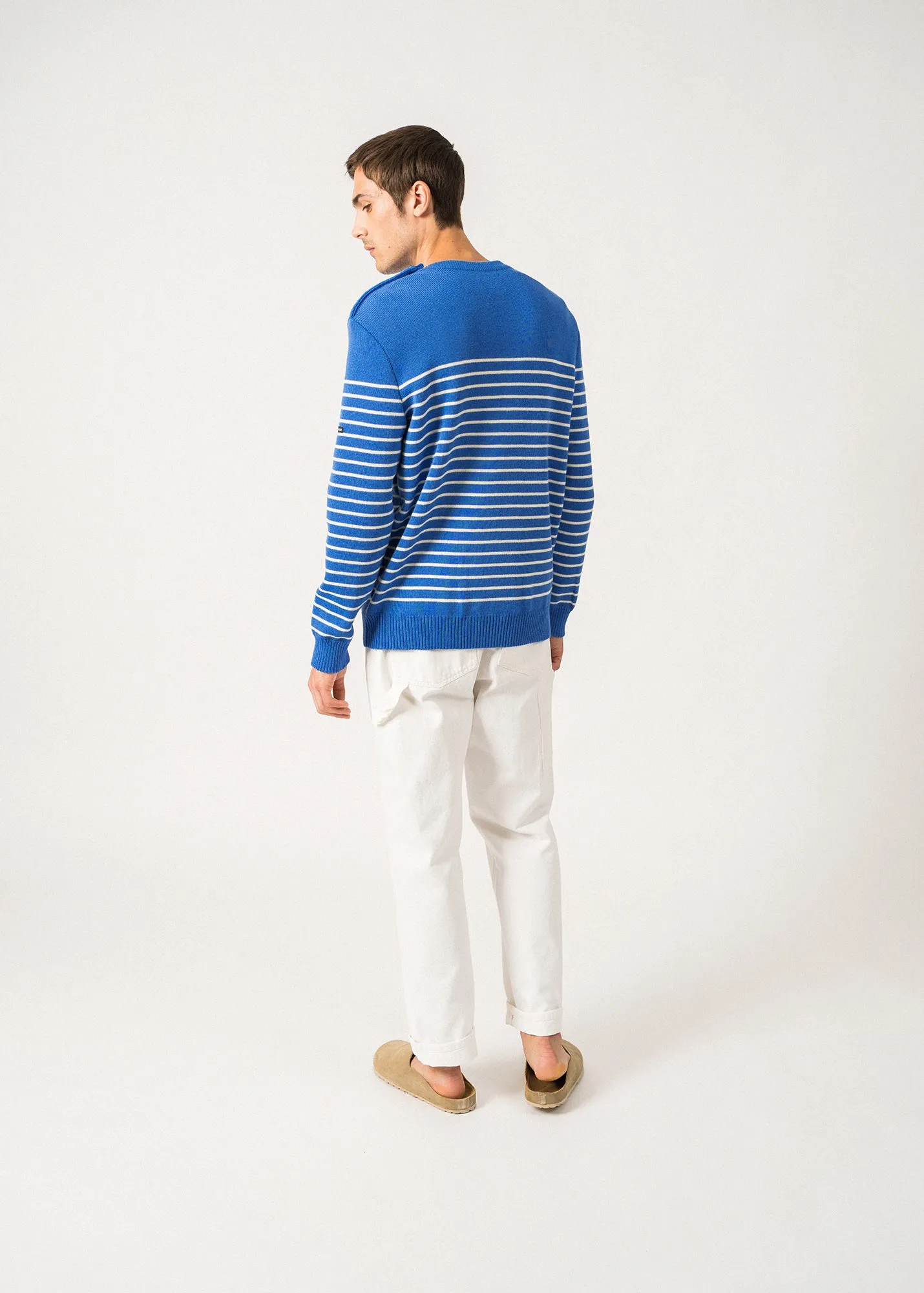 Pull marin ray Binic - coupe confort (MER/ECRU)