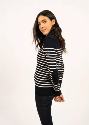 Pull marin ray Breganon - en laine (NAVY/ECUME)